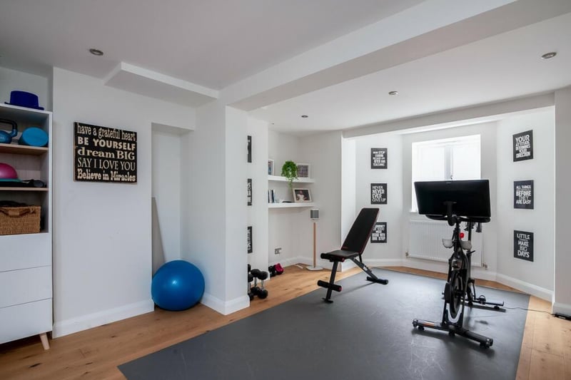 The room which has been used as a gym/studio. Photo by Fine and Country