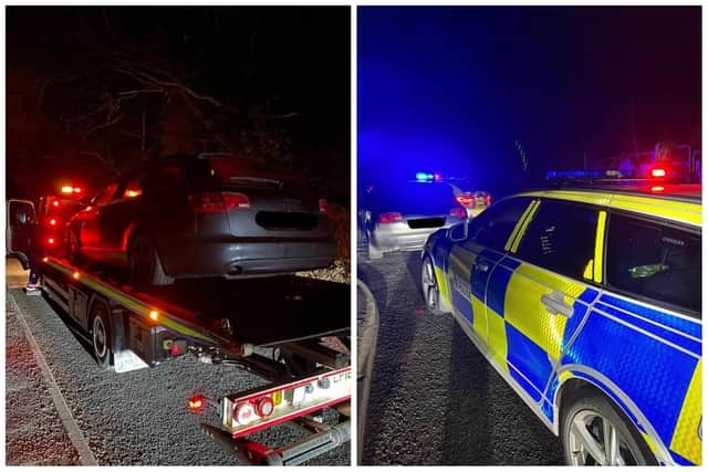 This Audi was stopped and seized in Kenilworth after high-speed police chase