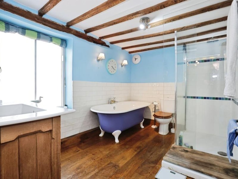 One of the bathrooms.