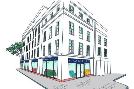 An artist's impression of how the new Sofas & Stuff store in Leamington town centre will look. Picture supplied.