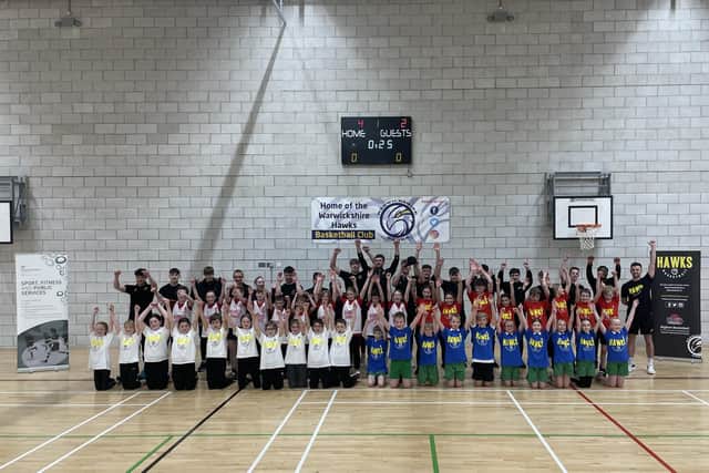 A group photo of all who took part and were involved in the basketball tournament at Moreton Morrell College. Photo supplied