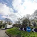 Gibbet Hill junction roundabout Lutterworth Image: Google Earth.