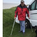 Andy and Storm on a campervan adventure.