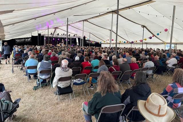One of the stages at the Warwick Folk Festival in 2022. Photo by Alex Harvey