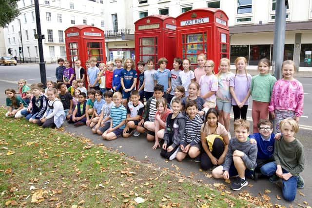 Pupils from Years 4 and 5 of Clapham Terrace Community Primary School and Nursery. Photo credit: David Chantrey