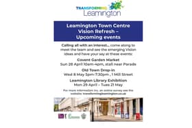 A flyer for the Transforming Leamington events. Picture supplied.
