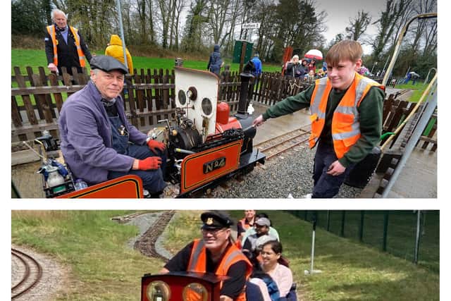 Get your tickets to ride the train.