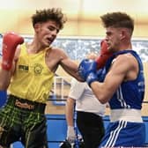 Fitzpatricks and Bulkington boxers Davey Boswell (left) and Dan Burke.