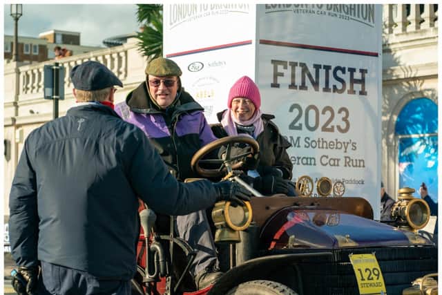 Warwick resident, Gill Spedding finally achieved her lifelong dream of taking part in the London to Brighton Veteran Car Run, which this year celebrated the 70th Anniversary of the 1953 film, Genevieve. Gill had been inspired to participate in the iconic run in a pre-1905 car ever since watching Genevieve at a young age and developing interest in veteran, vintage and classic cars that has lasted for many years. As a result of its national Wishlist Fund competition, Wiltshire Farm Foods made Gill’s wish a reality. Photo supplied