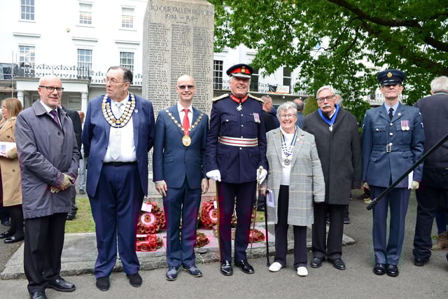 Photos of the service which took place at the war memorial at Euston Place in Leamington town centre on VE Day 80 yesterday (Thursday May 8).