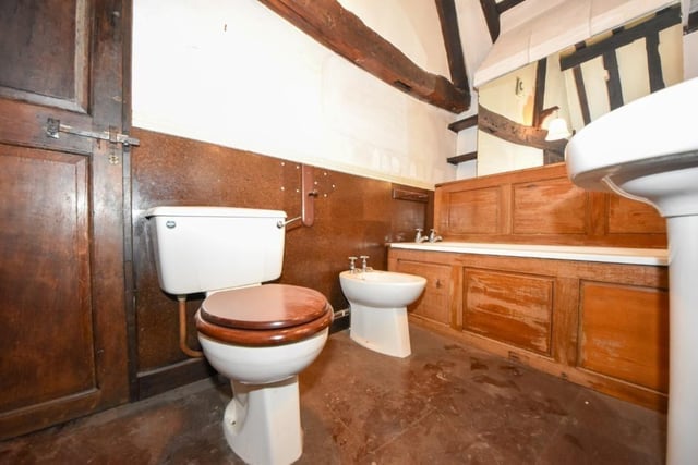 One of the bathrooms in the Grade II Listed home