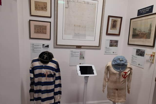 History on display. Inside the Rugby School Museum