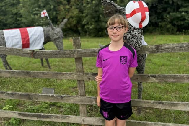 Maisie got the Rugby donkeys ready for the match.