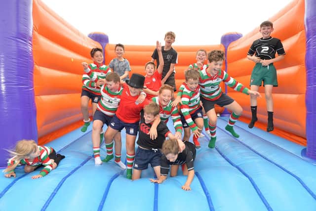 Lutterworth Rugby Club fun day to celebrate their 150th year.
PICTURE: ANDREW CARPENTER
