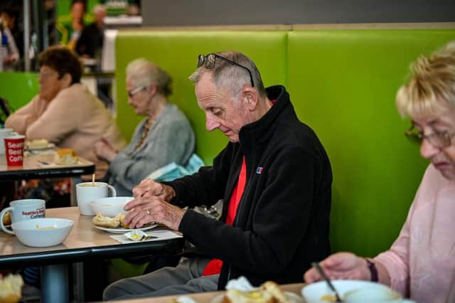 Asda NI is offering those aged 60 and over the chance to enjoy soup, a roll and unlimited tea and coffees for just £1 in its cafes all day and every day throughout November and December