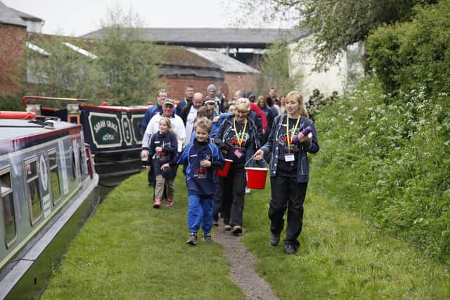 One of the previous Walk4Matt events along the canal network. Photo supplied by the Matt Hampson Foundation