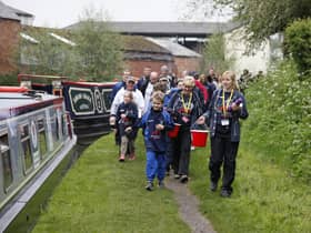 One of the previous Walk4Matt events along the canal network. Photo supplied by the Matt Hampson Foundation