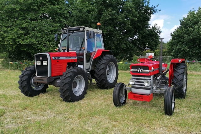Tractors belonging to Mark Dowler and Jodie Nixon.