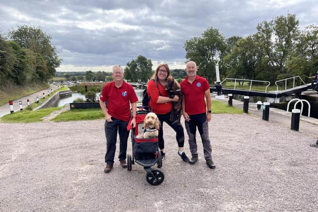 Alex Pearson took on her seventh charity challenge in September - walking 28 miles from Birmingham along the Grand Union Canal. She was also joined by some of the members of Warwickshire Search and Rescue. Photo supplied