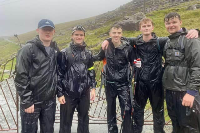 The finish line at Snowdon. Photo supplied