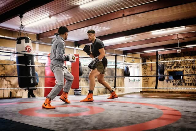 Leamington boxing hero Lewis Williams is appealing for more sponsorship to help safeguard the long-term future of Cleary's Boxing Gym, which trained him. Picture supplied.