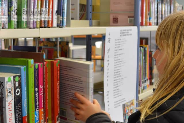 A Pixabay image of a child enjoying a library.