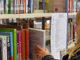 A Pixabay image of a child enjoying a library.