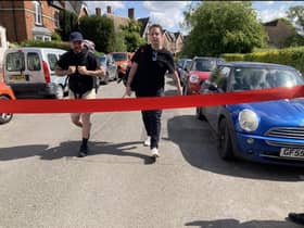 Sam Lawless and his friend Kyle Cook walked 150 miles in aid of charity. Photo supplied