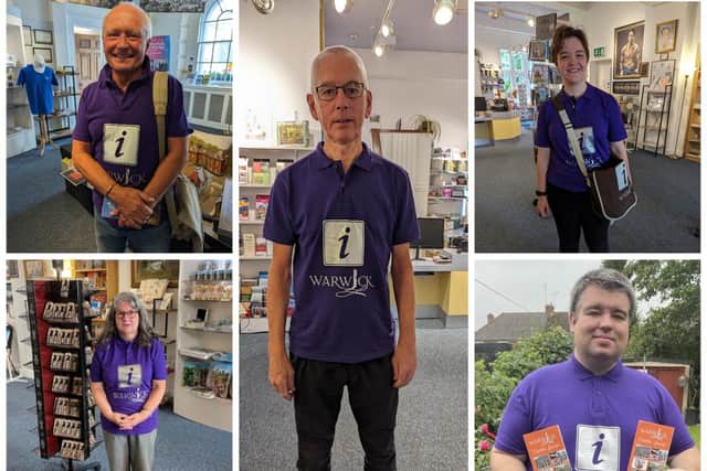 The Warwick Town Ambassadors for 2023; Steve Garrison (top left), Paul Brighton (centre), Beth Evans (top right), Lesley Langdon (bottom left) and Ashley Garrison-Brown (bottom right). Photos supplied by Warwick Visitor Information Centre