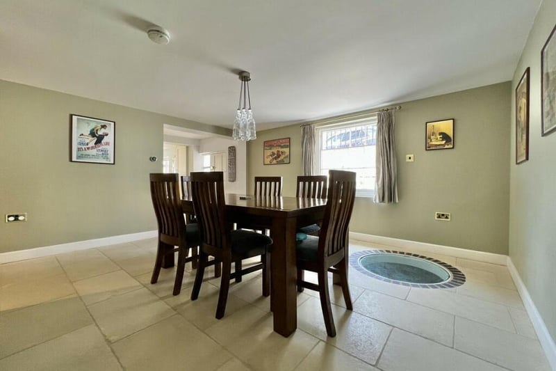 The dining room.
