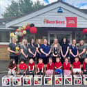 Staff and children at Busy Bees.
