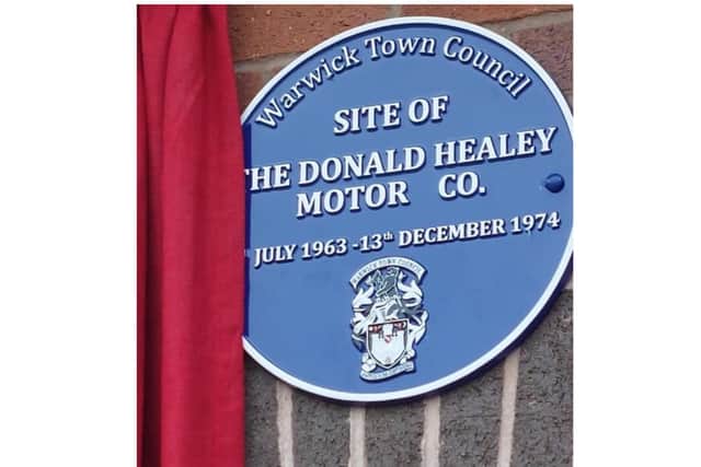 One of the Blue Plaques in Warwick. Photo supplied by Warwick Town Council