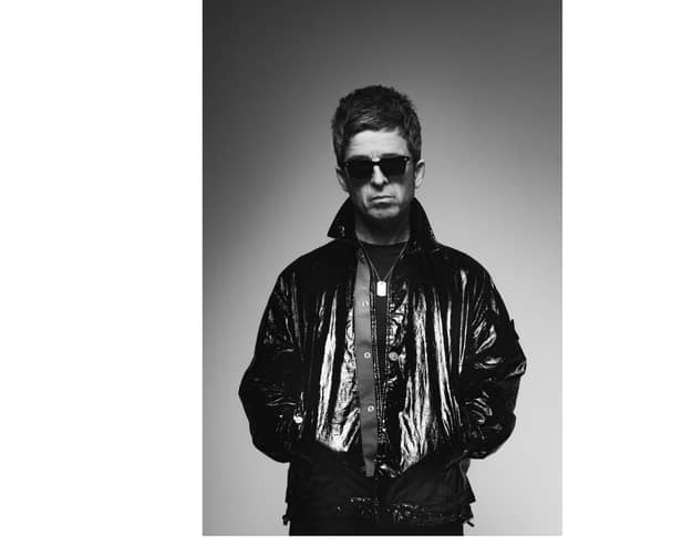 Noel Gallagher BW portrait. (c) Matt Crockett 2023.