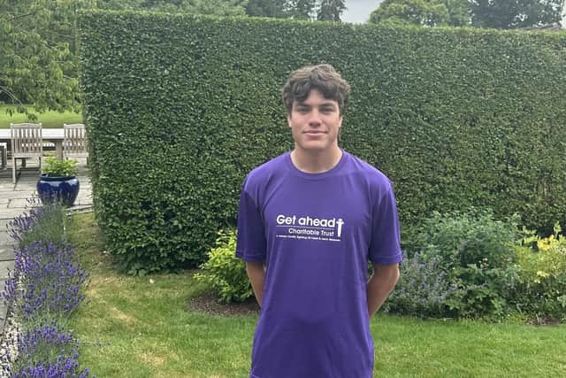 Harry Bromwich from Claverdon will take on the Oxford Half Marathon in October to raise funds for the Get A-Head Charitable Trust, which supports people with head and neck diseases, particularly cancer. Photo supplied