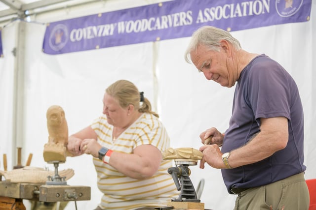 The show also showcased skills such as woodcarving. Photo by Jamie Gray