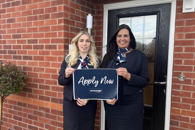 Bloor Homes’ sales staff at The Asps development in Warwick are inviting local sports clubs to apply for one of four £250 donations. Photo supplied