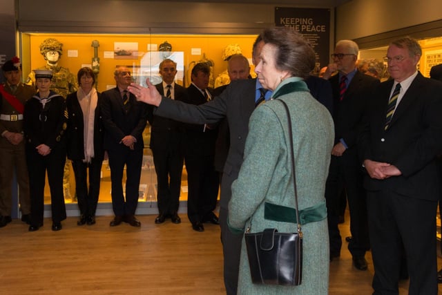 HRH Princess Anne officially opened The Queen's Royal Hussars Museum in Warwick on April 4. Photo by Regimental photographer, Trooper Turner