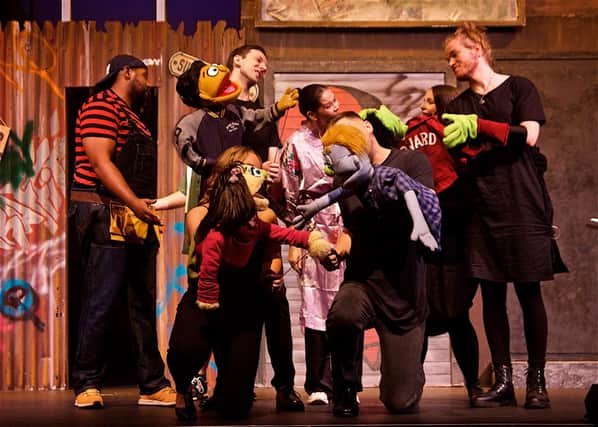 'Brilliant acting and wonderful singing and great catchy tunes': Avenue Q at the Spa Centre, presented by Tardis Productions (photo: David Fawbert)