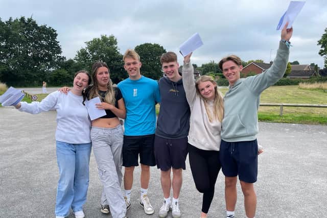 Kenilworth Sixth Form Students celebrate their A Level results. Picture supplied.