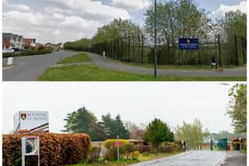 Two schools in Warwick will face major disruption to the start of their school year after being identified as having a type of potentially dangerous concrete.
Ayelsford School and Myton School are among the many schools in England that have been forced to close some of its buildings due to the national reinforced autoclaved aerated concrete (Raac) saga. Top photo shows Aylesford School (Photo by Google Streetview) and bottom photo shows Myton School (Photo by Mike Baker).