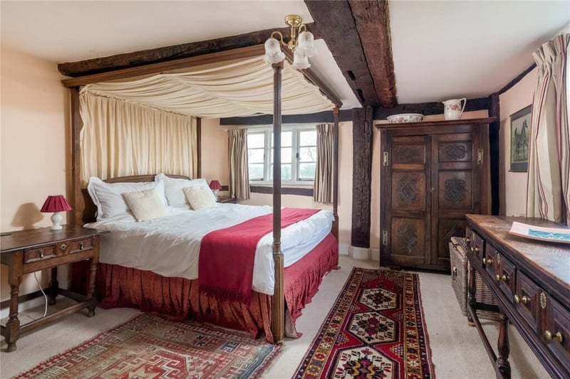 One of the bedrooms in Pinley Abbey. Photo by Fisher German