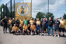 Café Royale in Leamington sponsored the football shirts for WRWFC and the tournament marked the first time the new shirts were worn by the team. Photo by Gillian Fletcher