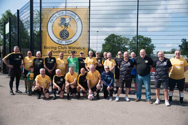Café Royale in Leamington sponsored the football shirts for WRWFC and the tournament marked the first time the new shirts were worn by the team. Photo by Gillian Fletcher