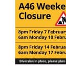 More traffic chaos looks set to hit Kenilworth again this weekend due to a second closure of the A46. Photo supplied