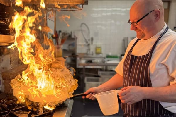 Andrew Iredale gets to work at the Warwick Arms Hotel