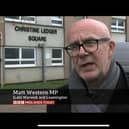 Matt Western MP is interviewed by BBC Midlands Today in regard to the fire safety issues at the Christine Ledger Square in Leamington.
