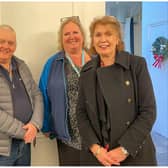 Cllr Noel Butler, Leader Warwick Town Council, with Liane McCarthy, Area Manager at Warwickshire Chiltern Railways and Jayne Topham, Warwick Town Clerk. Photo supplied
