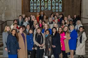 The 45 members of the Ladies First at The House of Commons. Photo by Karen Massey Photography