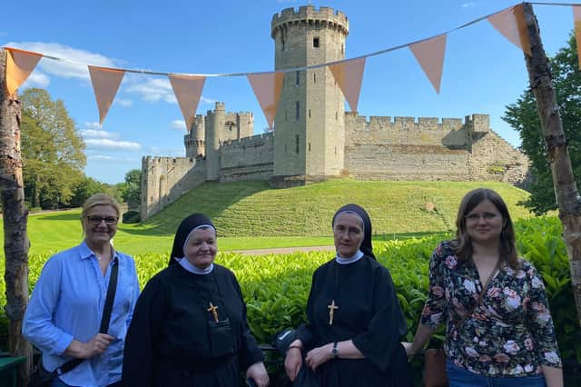 The Sisters of St Joseph took a break from helping people in need in Ukraine to visit Warwick Castle