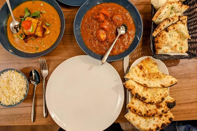 Food at Eleven Spices in Leamington.
